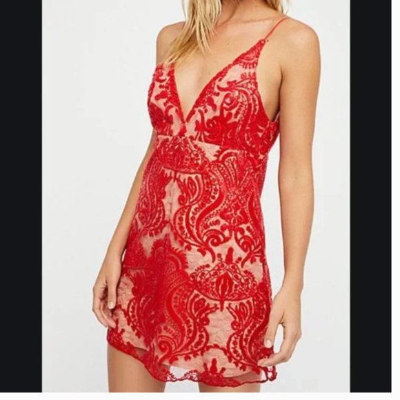 ⭐️ Embroidered Tapestry V Neck Low Cut Boho Peasant Hipster Hippie Mini Dress - Picture 8 of 10